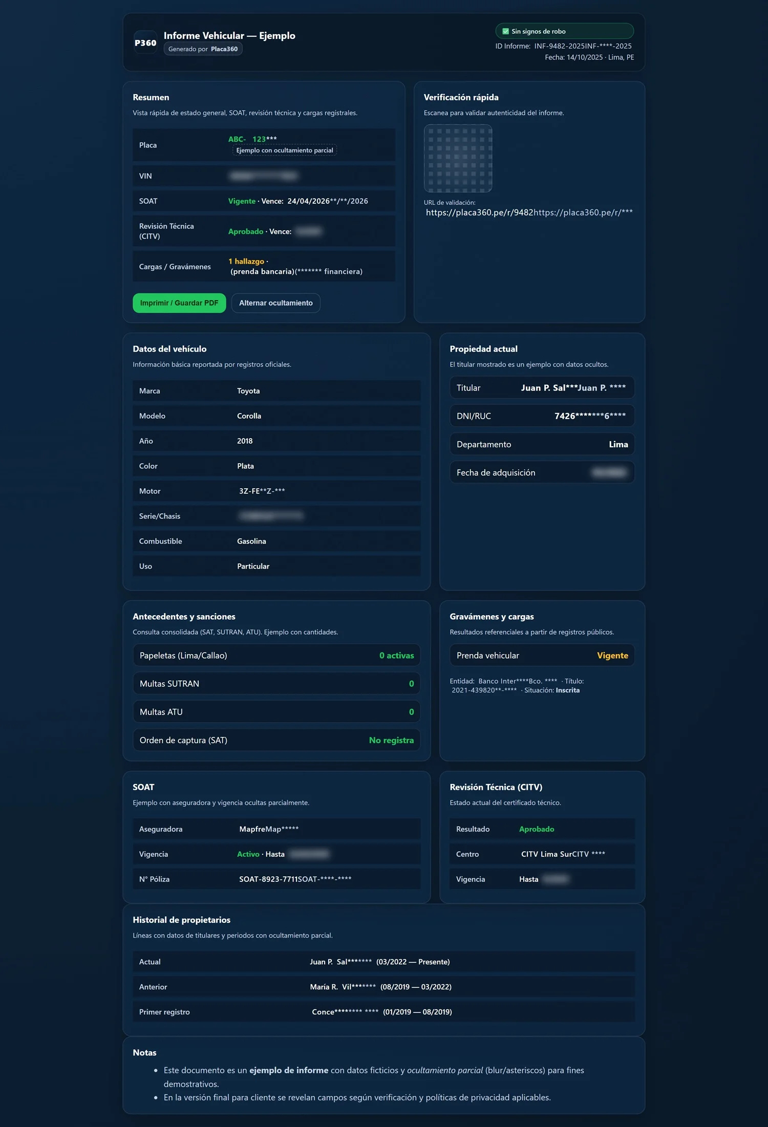 Mockup reporte